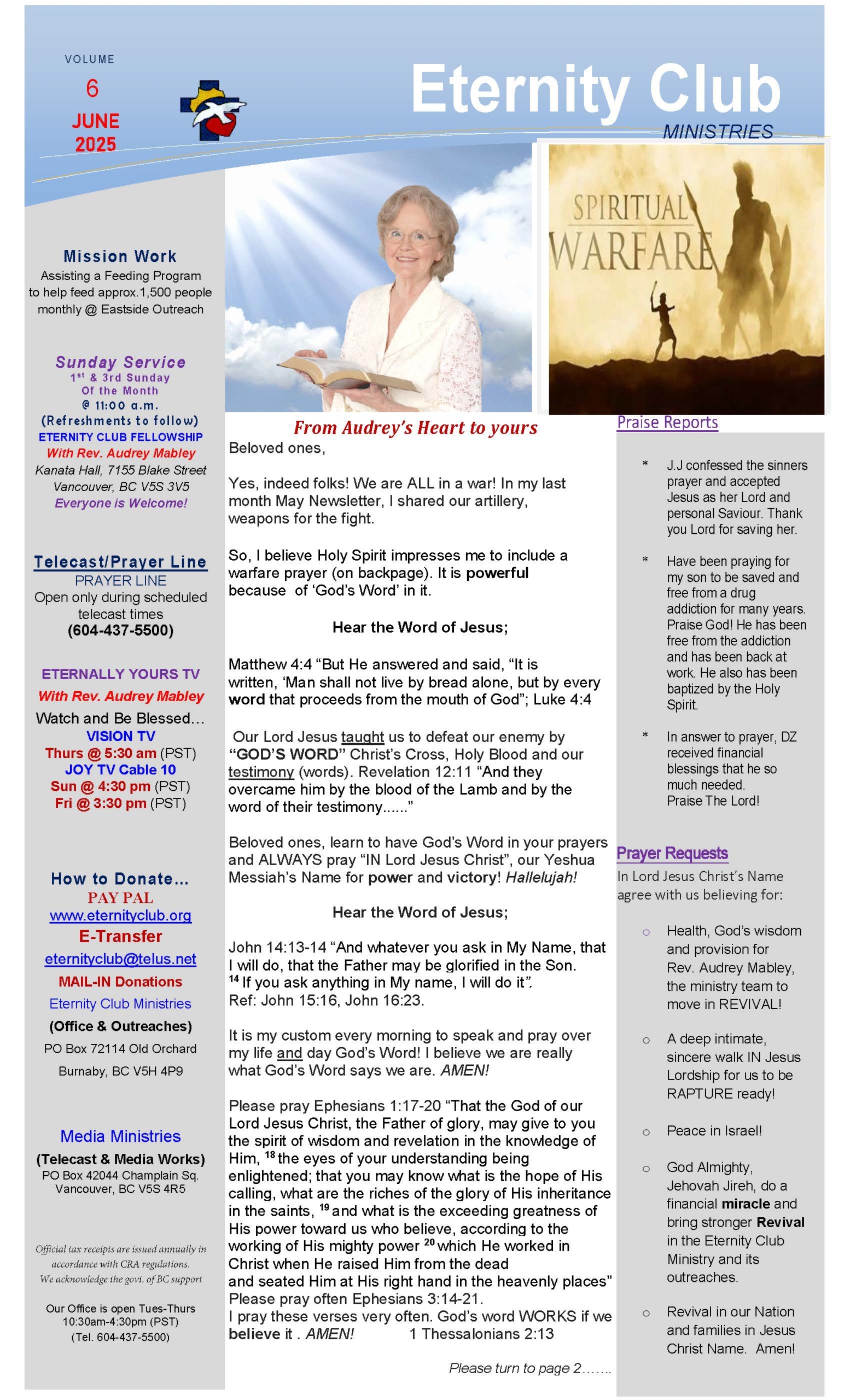 Eternity Club - Newsletter Vol. 6 June 2025