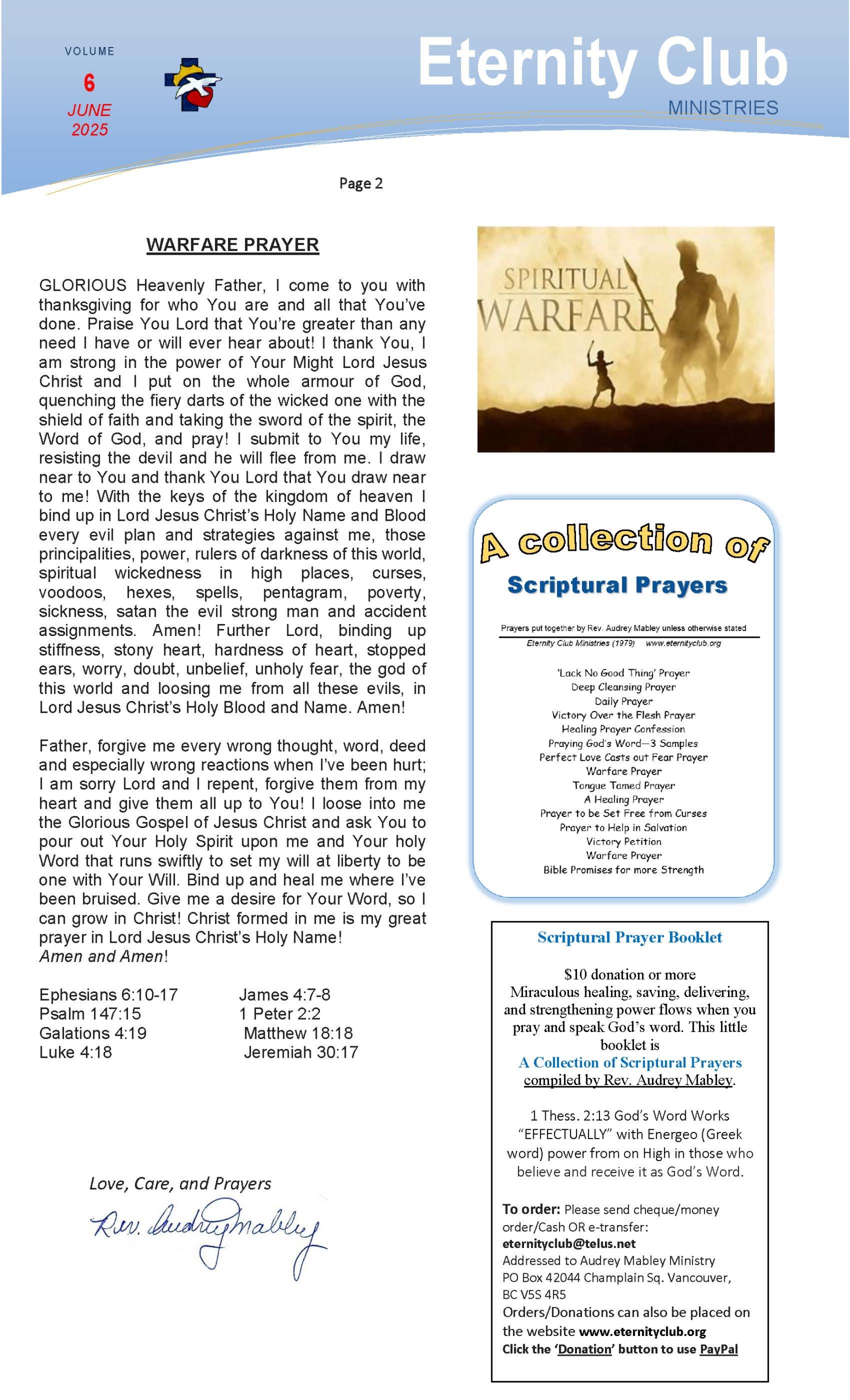 Eternity Club - Newsletter Vol. 6 June 2025