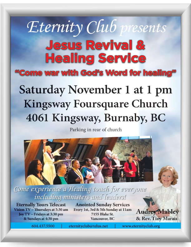 Eternity Club - Fall 2025 Healing Service