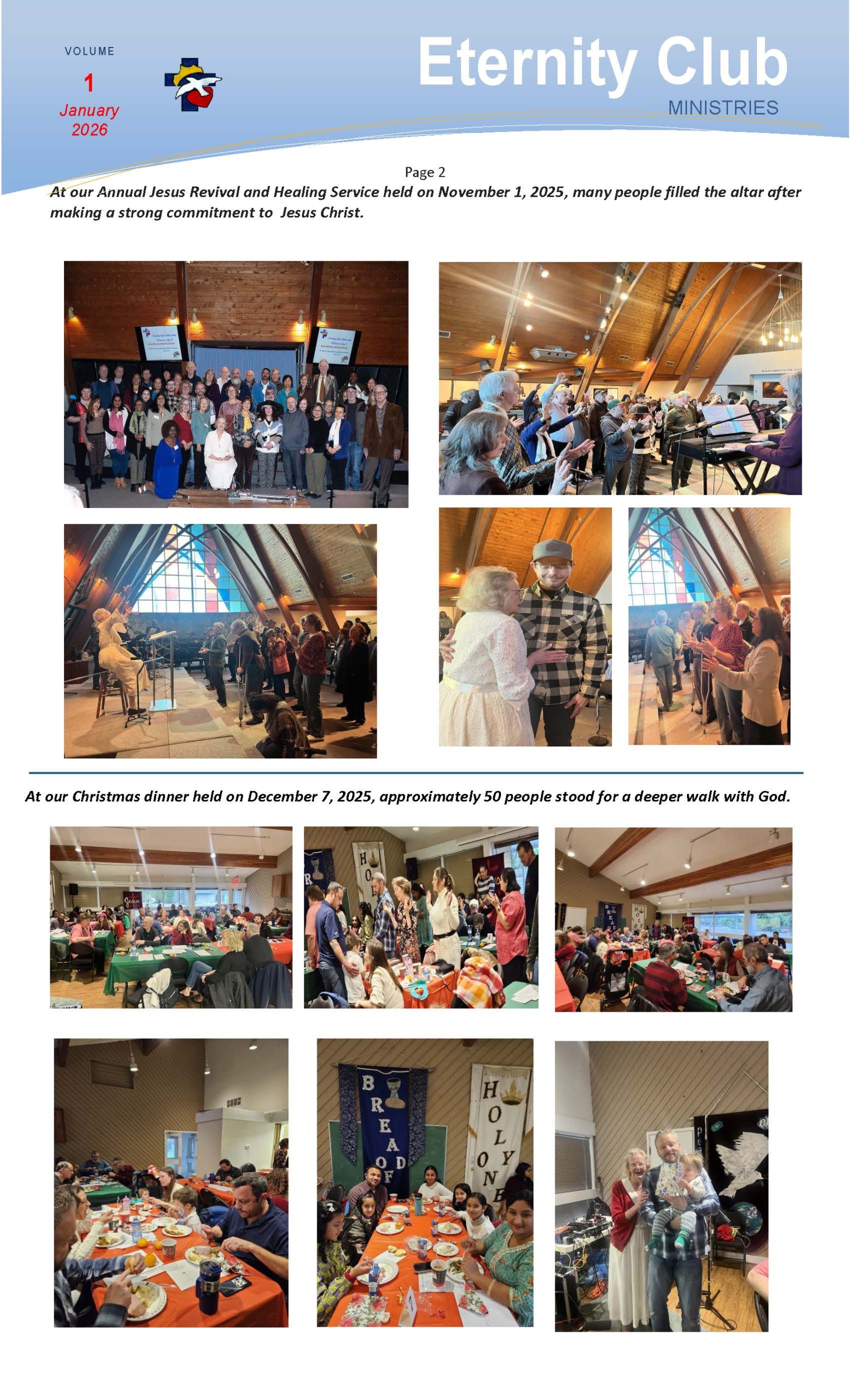 Eternity Club - Newsletter Vol. 1 January 2026