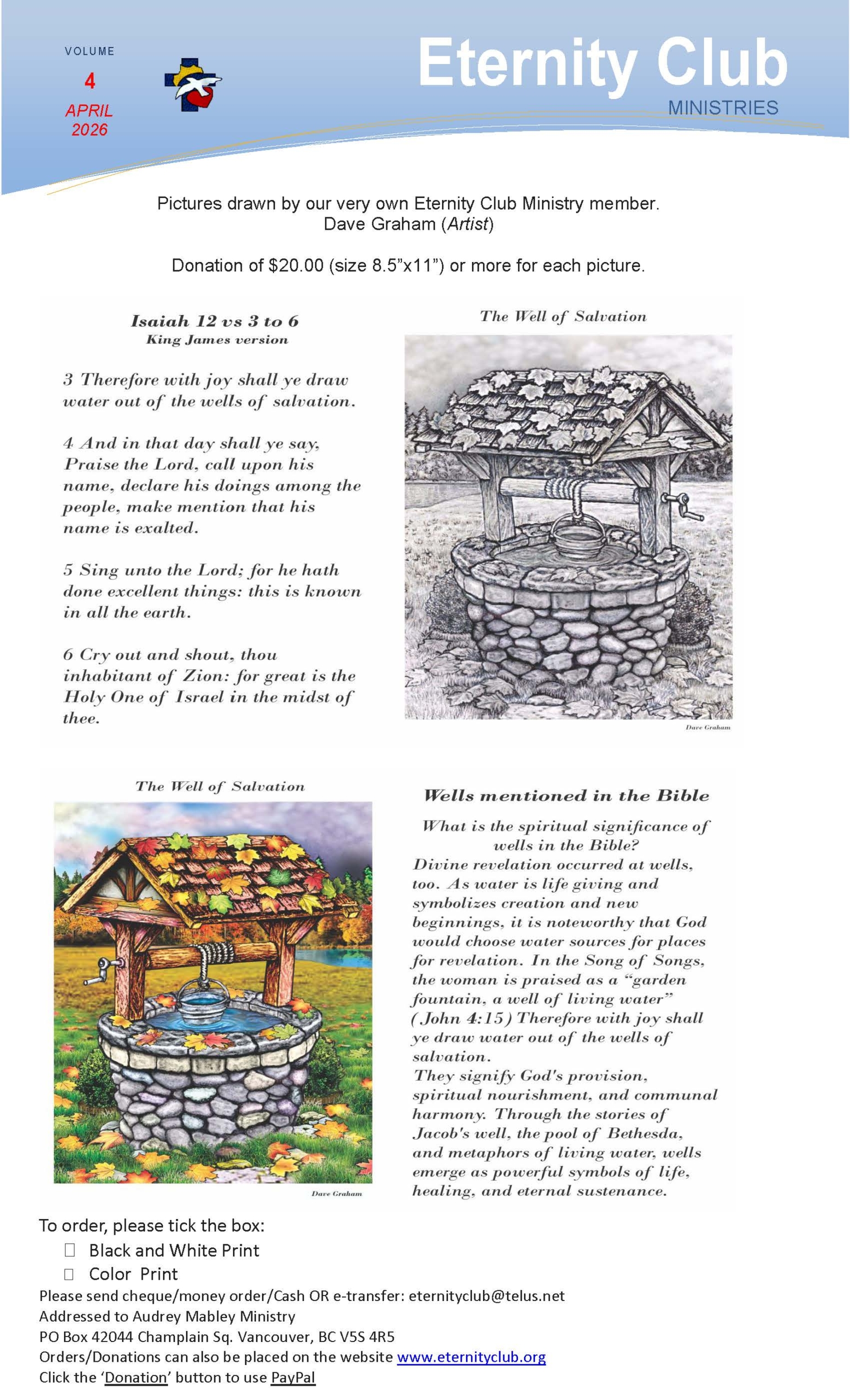 Eternity Club - Newsletter Vol. 4 April 2026