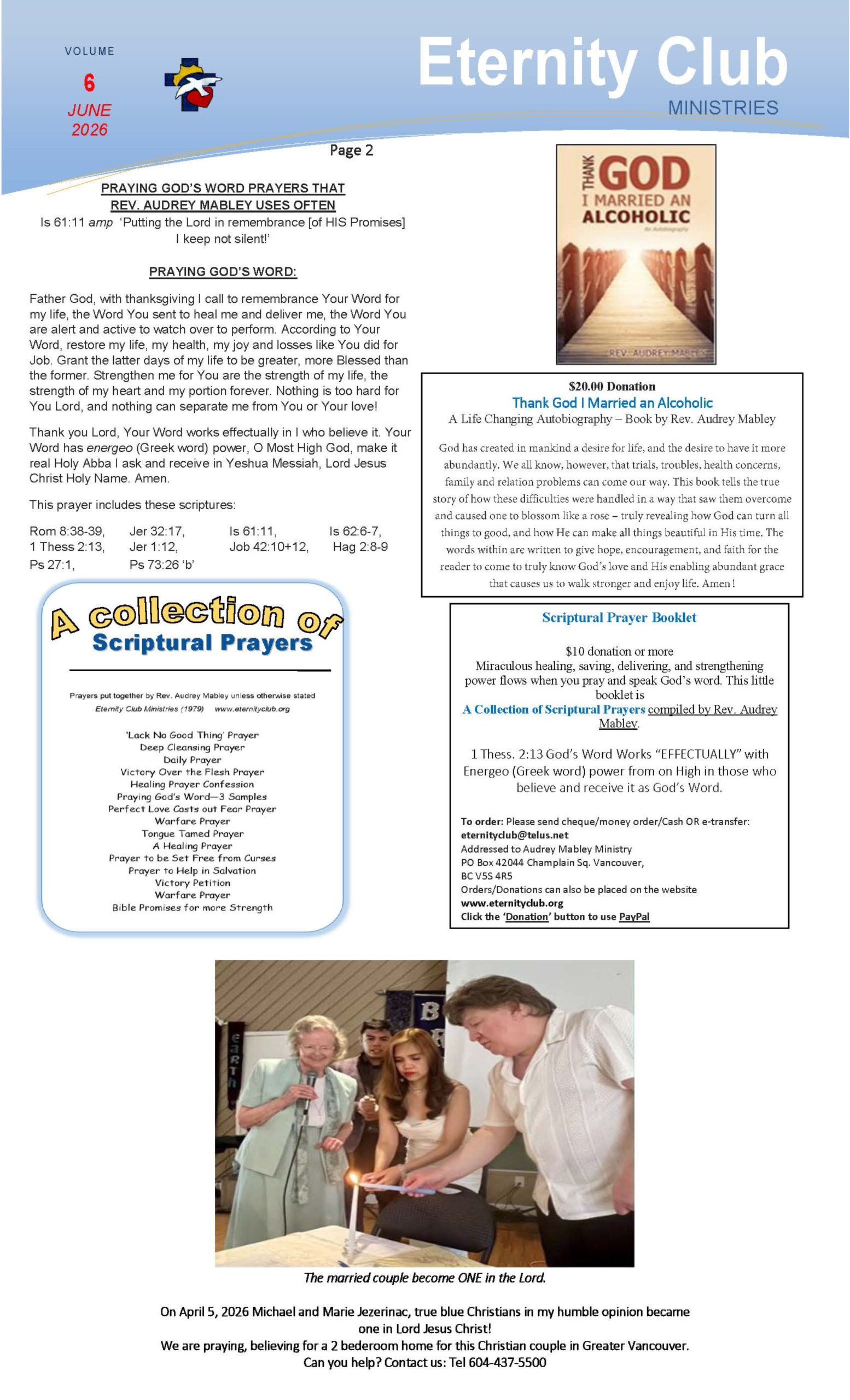 Eternity Club - Newsletter Vol. 6 June 2026